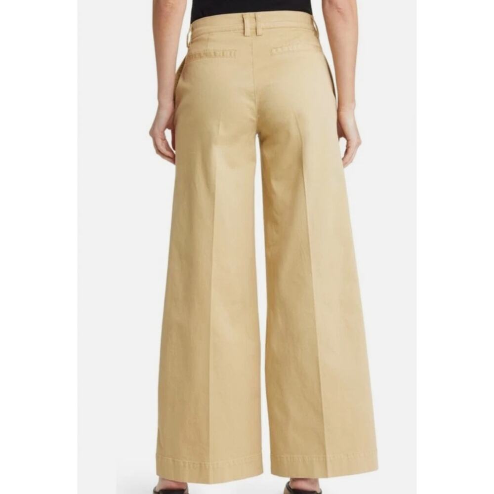 FRAME Wide Leg Tomboy Trousers | Washed Tan | Size 27 - Picture 2 of 10